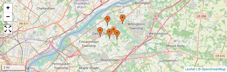 Related schools map