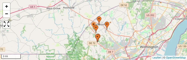 Related schools map