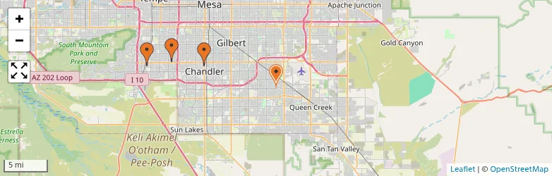 Related schools map