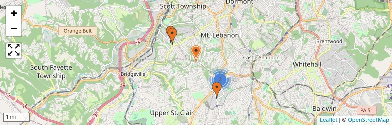 Related schools map