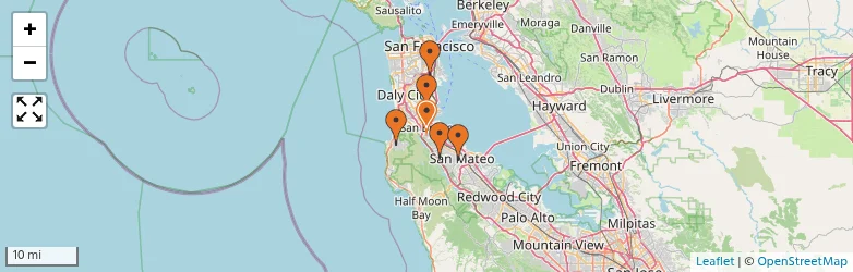 Related schools map