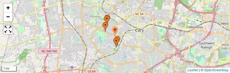 Related schools map