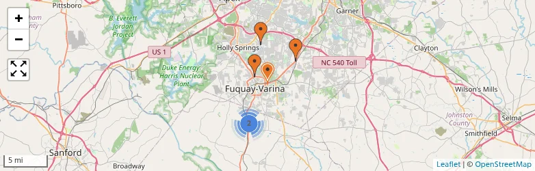 Related schools map