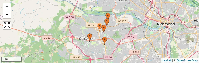 Related schools map