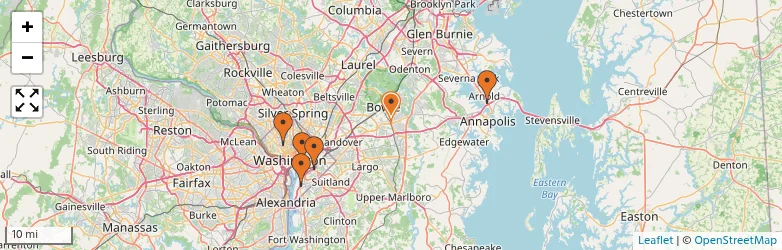 Related schools map