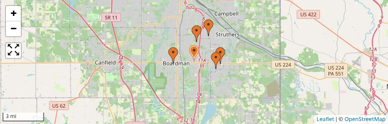 Related schools map