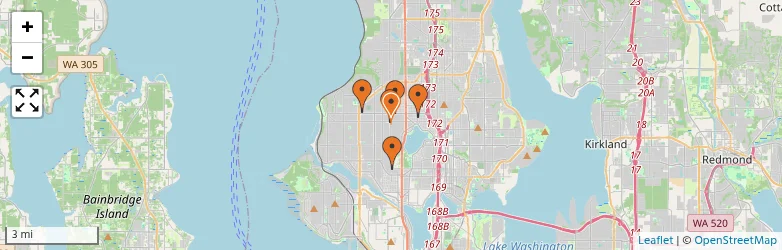 Related schools map