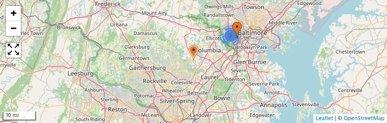 Related schools map