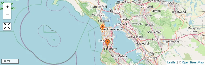 Related schools map
