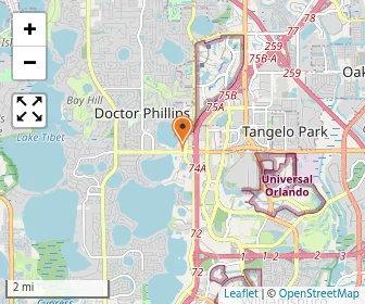 Map of Orlando Jewish Day School