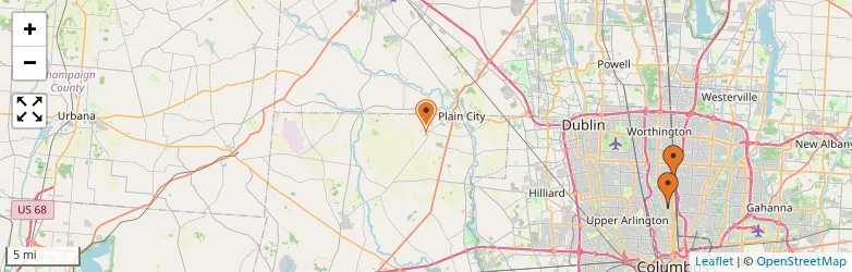 Related schools map