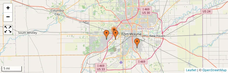 Related schools map