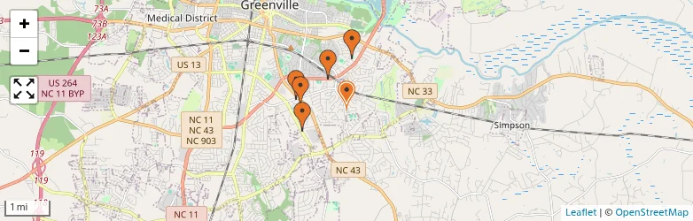 Related schools map