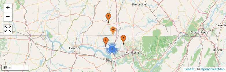 Related schools map