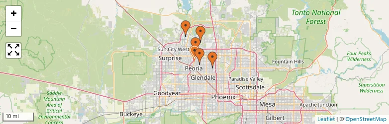 Related schools map