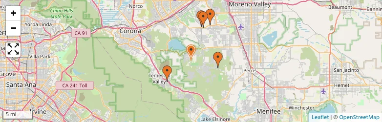 Related schools map