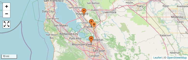 Related schools map