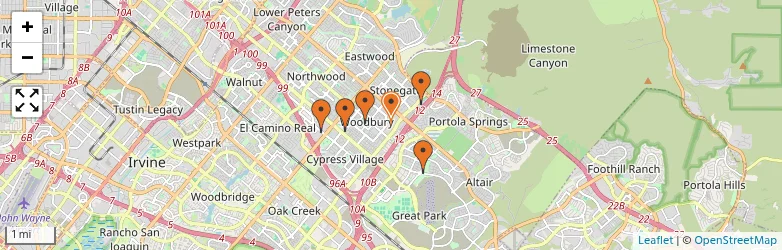 Related schools map