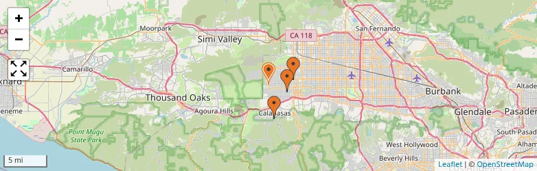 Related schools map