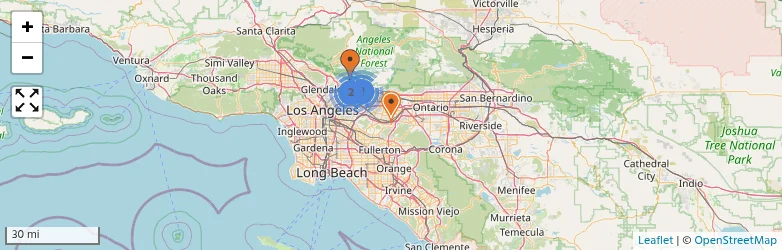 Related schools map