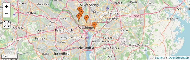 Related schools map