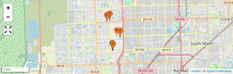 Related schools map