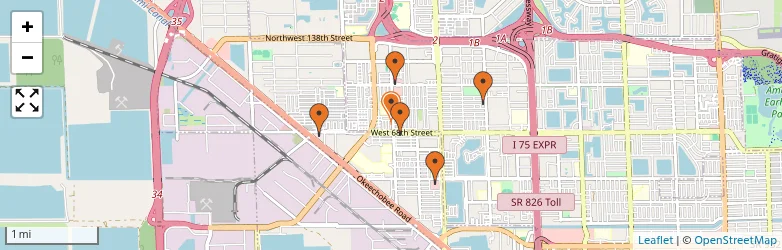 Related schools map