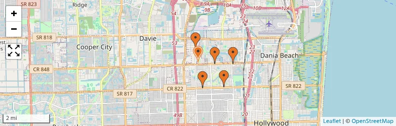 Related schools map