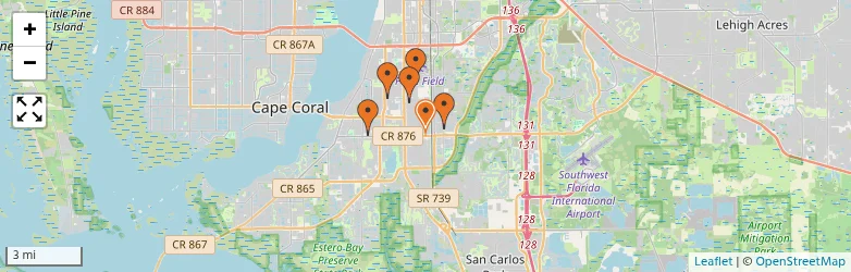 Related schools map