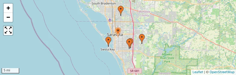 Related schools map