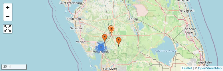 Related schools map