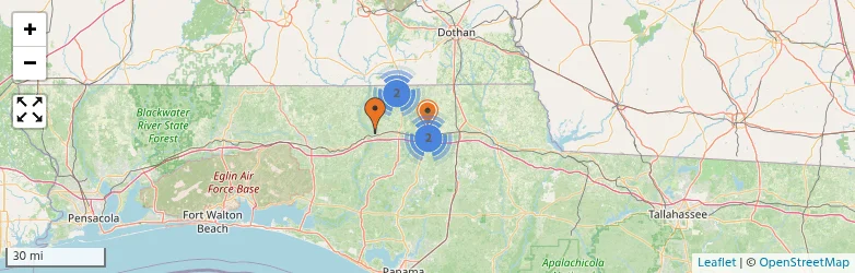 Related schools map