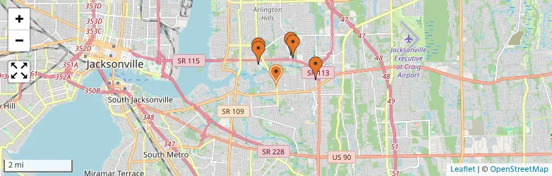 Related schools map