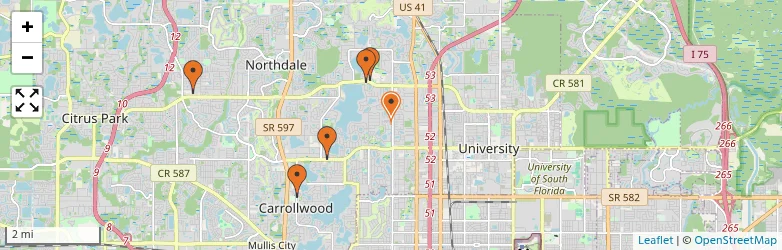 Related schools map
