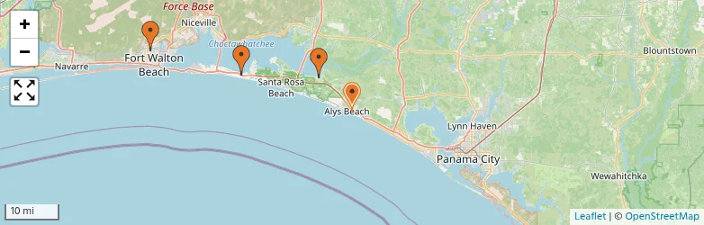 Related schools map