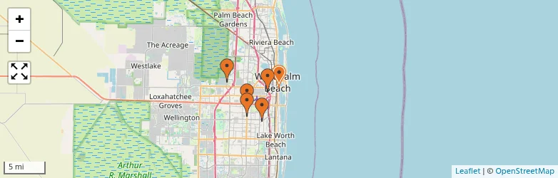 Related schools map