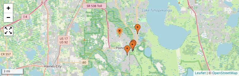 Related schools map