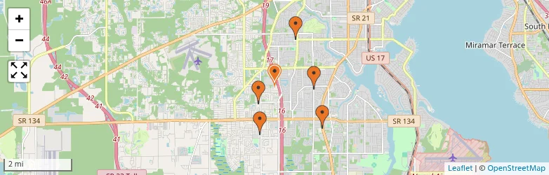 Related schools map