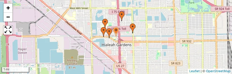 Related schools map