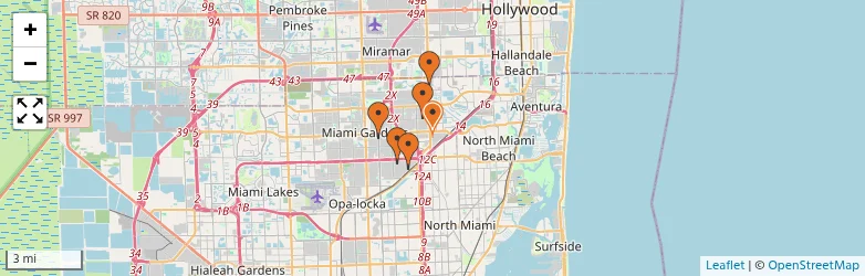 Related schools map