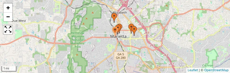 Related schools map