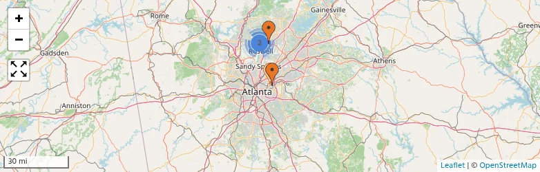 Related schools map