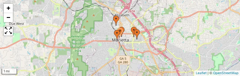 Related schools map