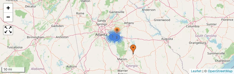 Related schools map