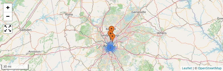 Related schools map