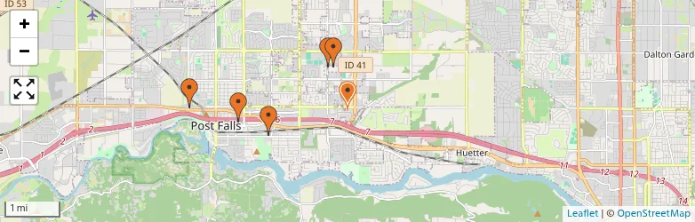 Related schools map