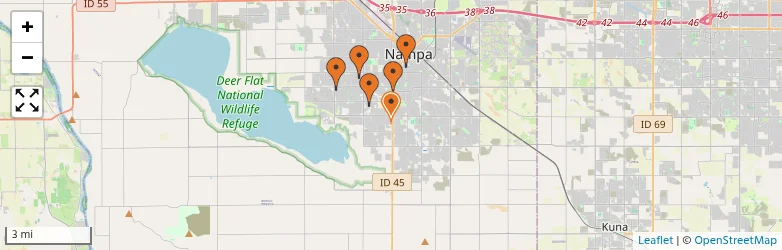 Related schools map