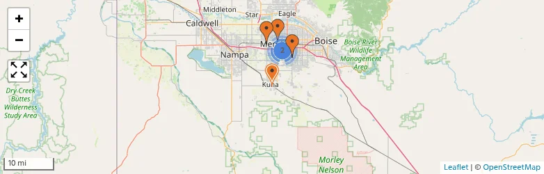 Related schools map