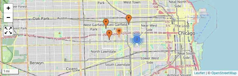 Related schools map