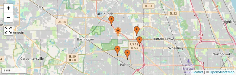 Related schools map